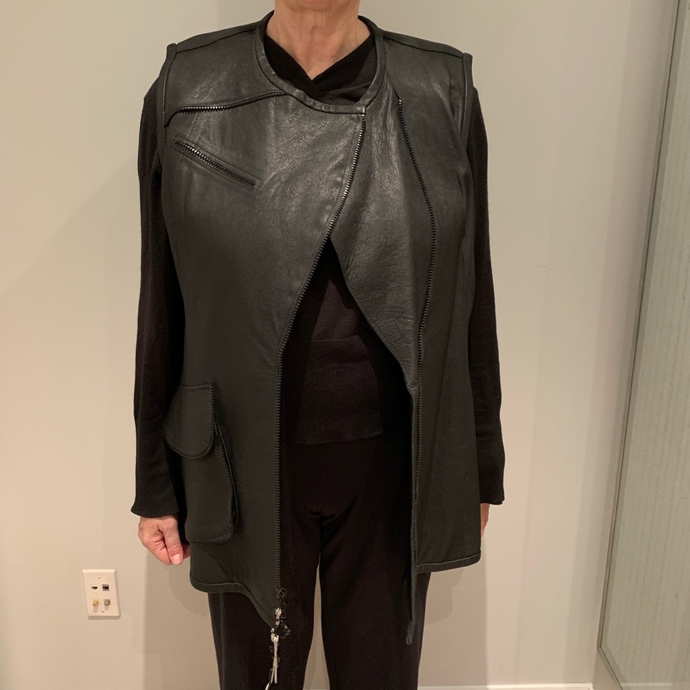 Grown Beans leather vest